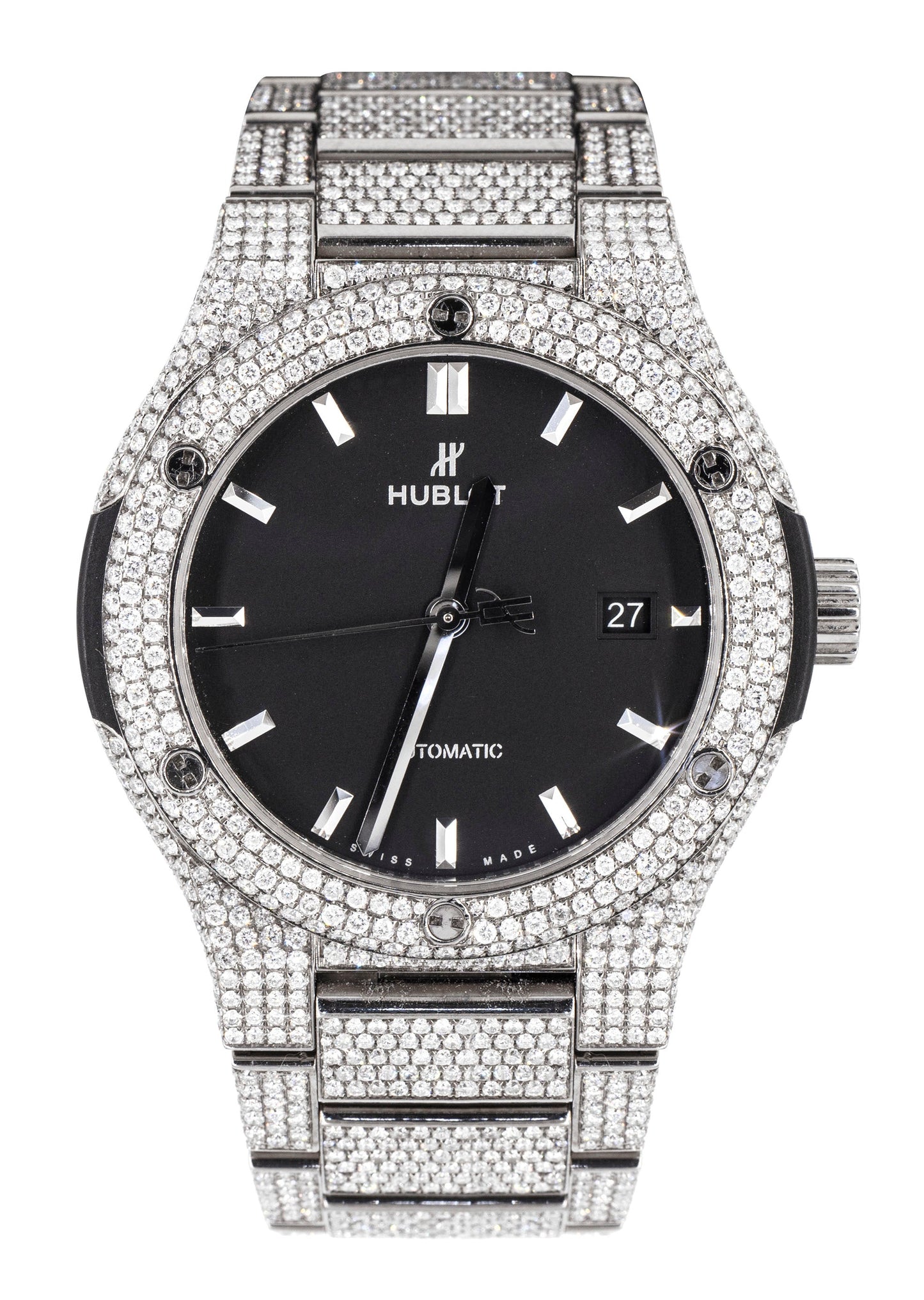 Hublot Classic Fusion | Diamond Iced Out  | 40 MM | 20 Carats