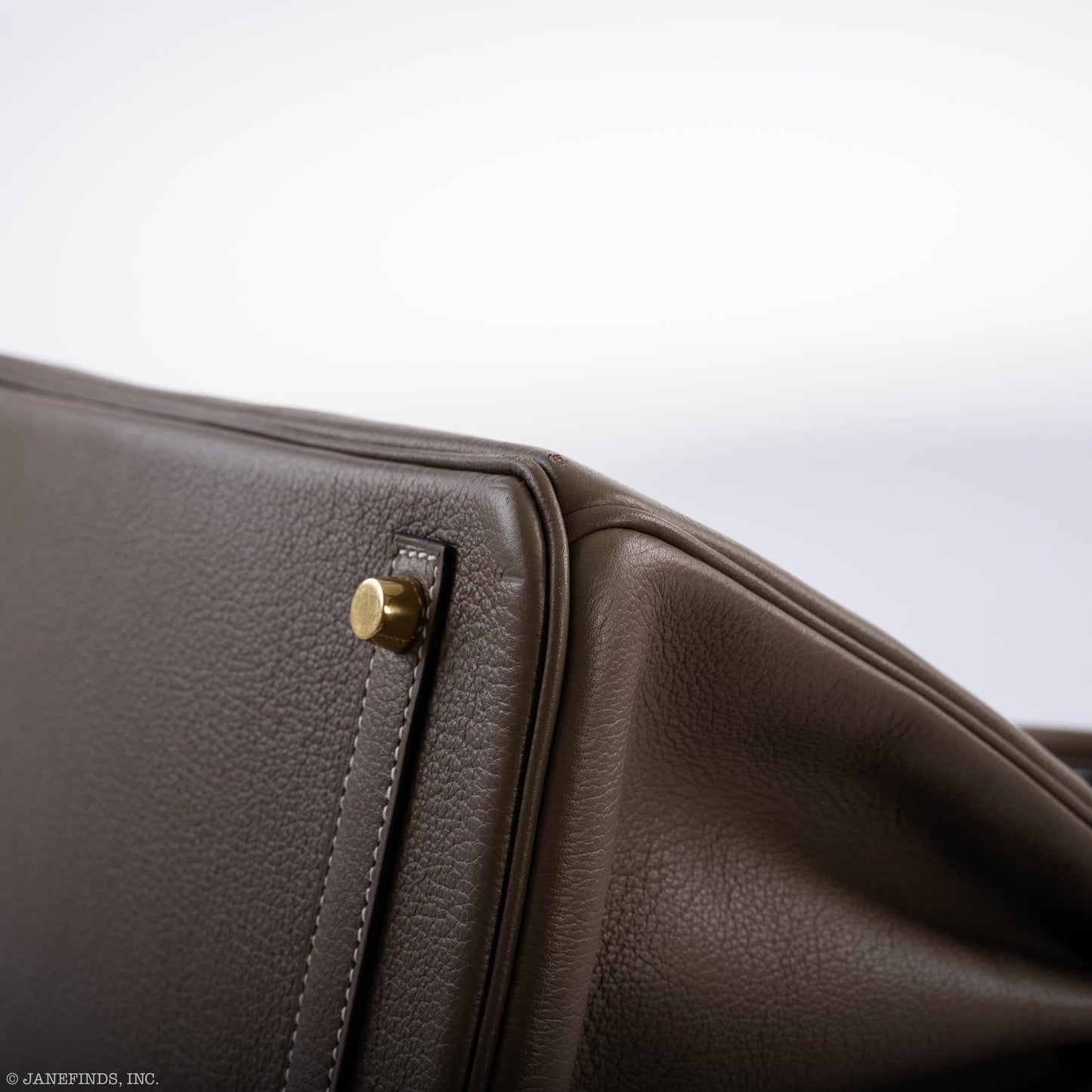 Hermes Birkin 30 Etoupe Navillo leather Gold Hardware - 2019, D