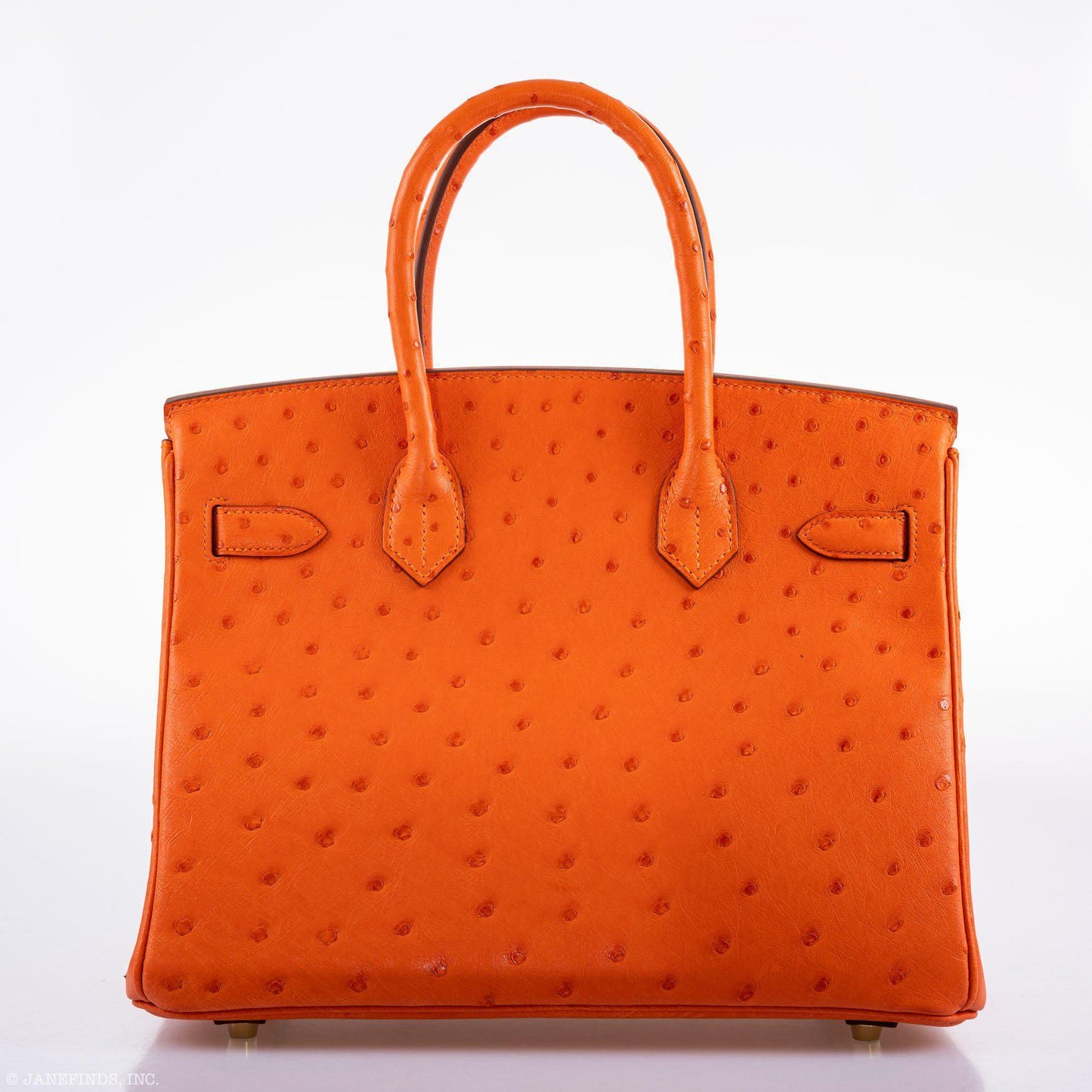 Hermes Birkin 30 Tangerine Ostrich with Gold Hardware - 2016, X