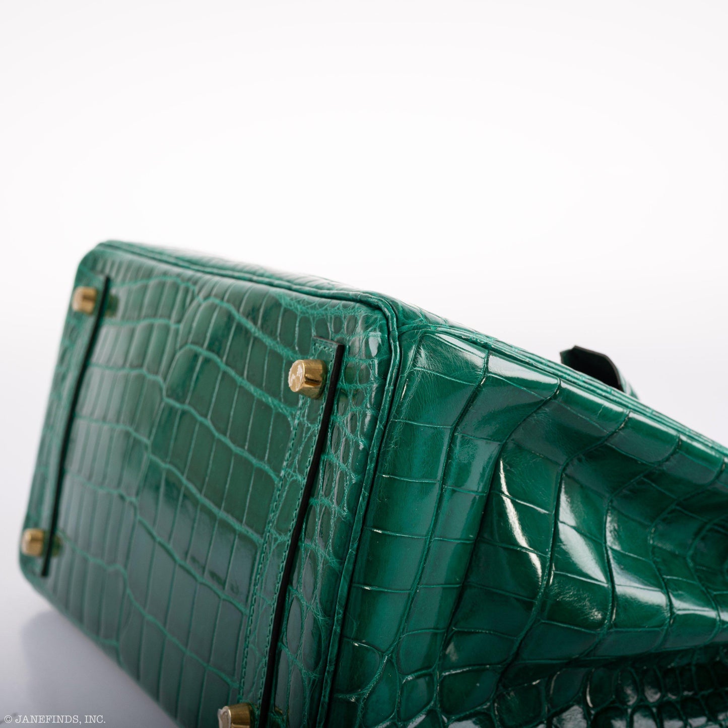 Hermes Birkin 30 Vert Emerald Niloticus Crocodile Gold Hardware - 2019, D