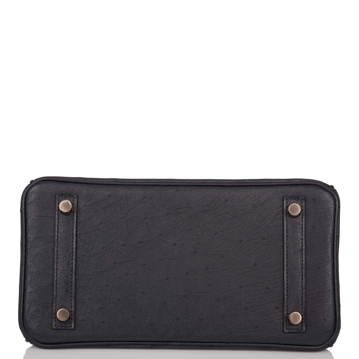 Hermes Birkin 25 Bleu Indigo Ostrich Rose Gold Hardware