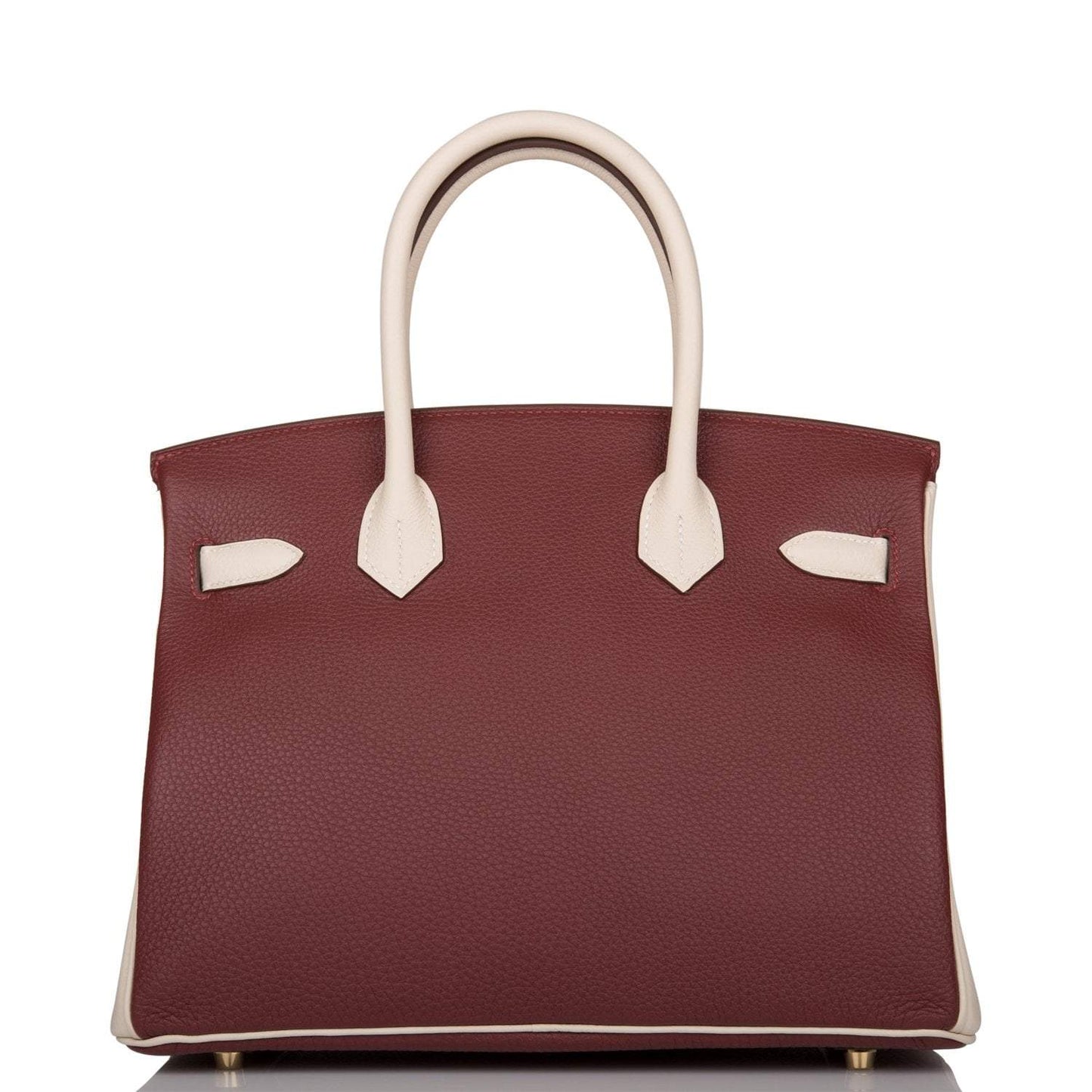 Hermes Birkin 30 Rouge H and Craie Togo Brushed Gold Hardware