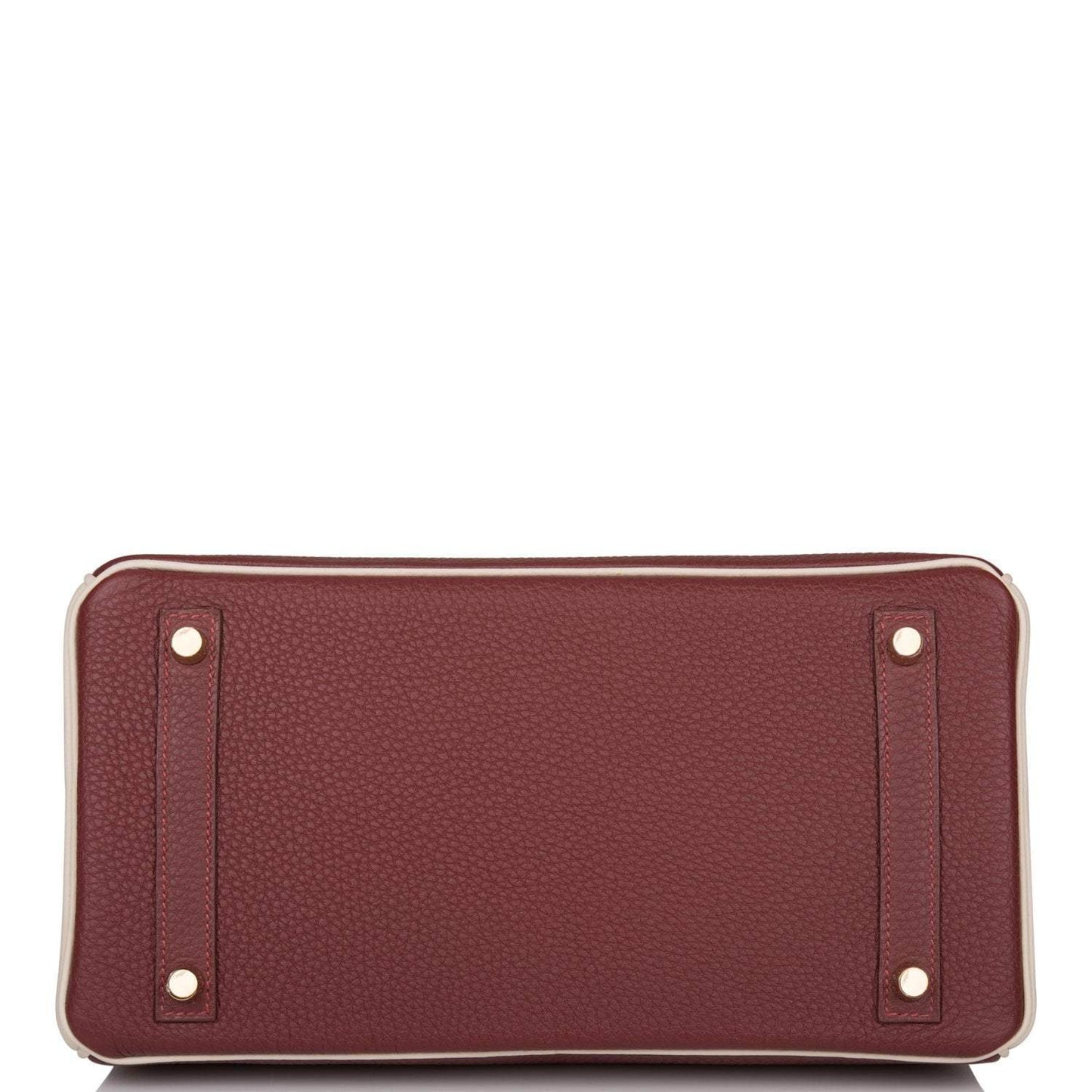 Hermes Birkin 30 Rouge H and Craie Togo Brushed Gold Hardware