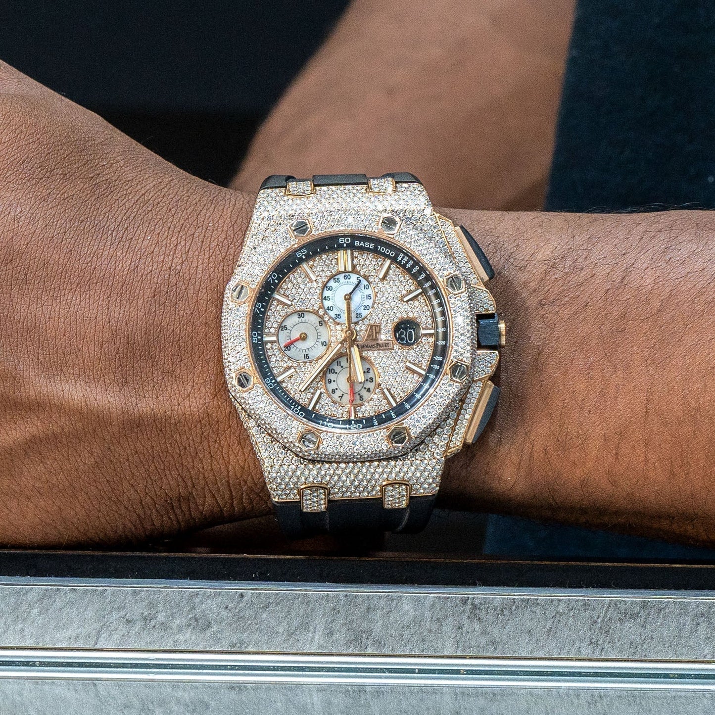 Audemars Piguet Royal Oak Offshore | 18K Rose Gold | Diamond Iced Out  | 44 MM | 15 Carats