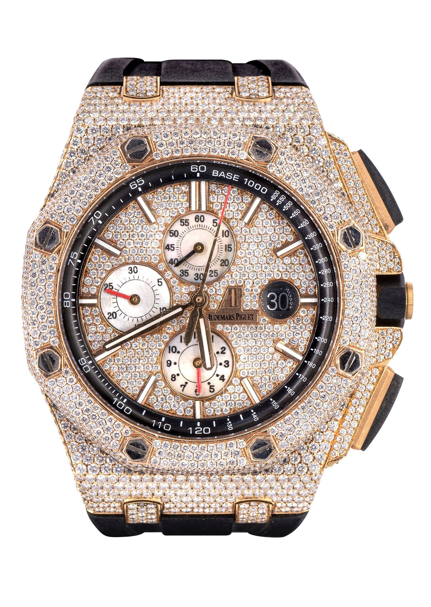 Audemars Piguet Royal Oak Offshore | 18K Rose Gold | Diamond Iced Out  | 44 MM | 15 Carats
