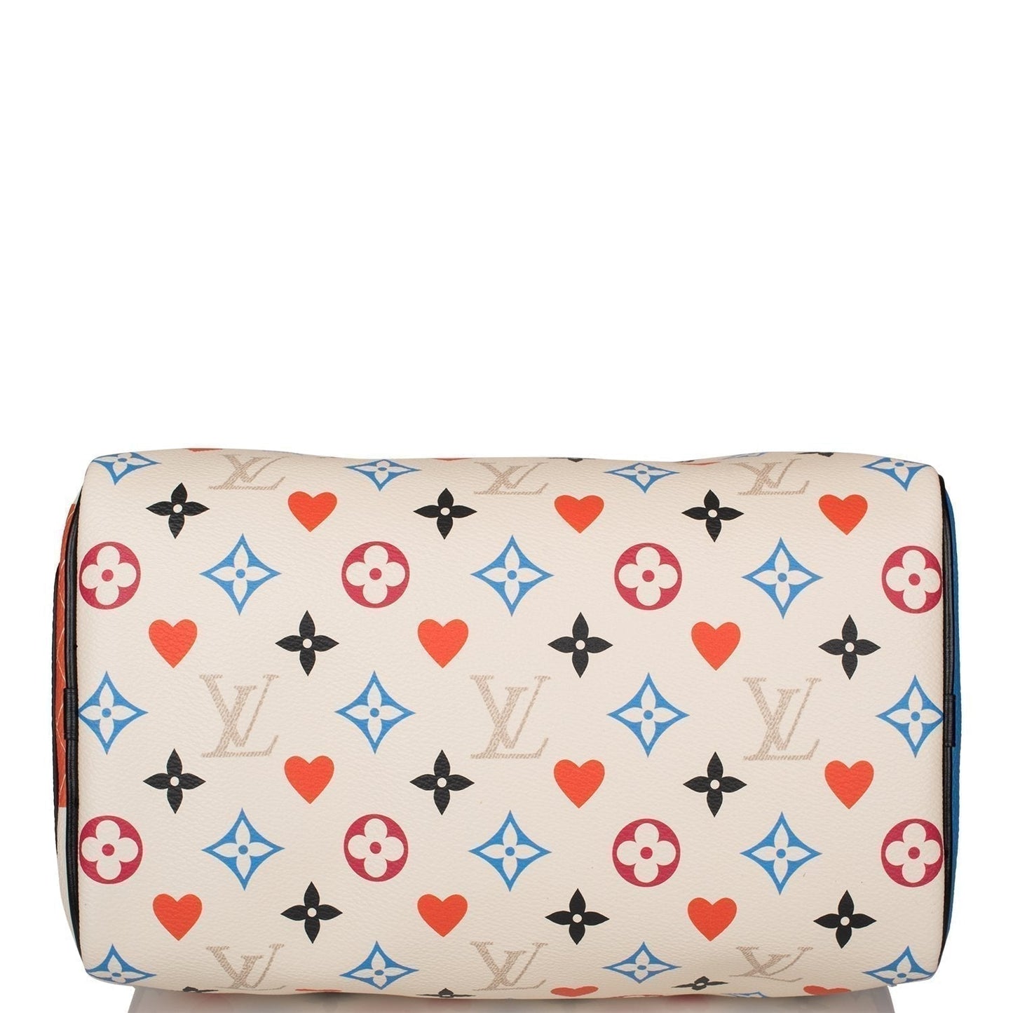 Louis Vuitton White Game On Speedy Bandouliere 25