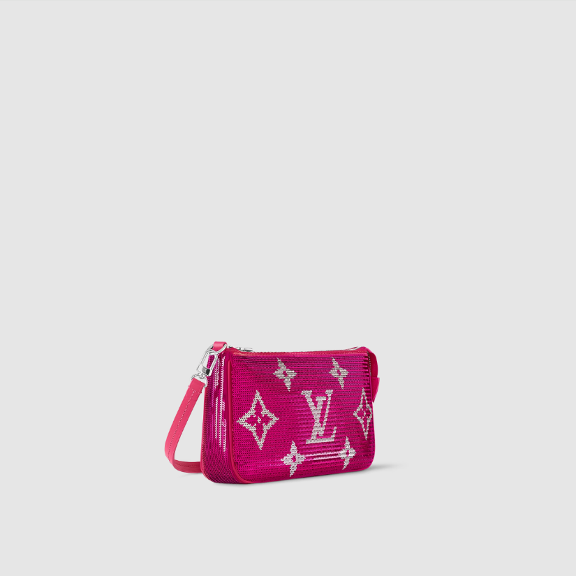 Louis Vuitton Fuchsia Pochette Accessoires LV NIGHT M23638