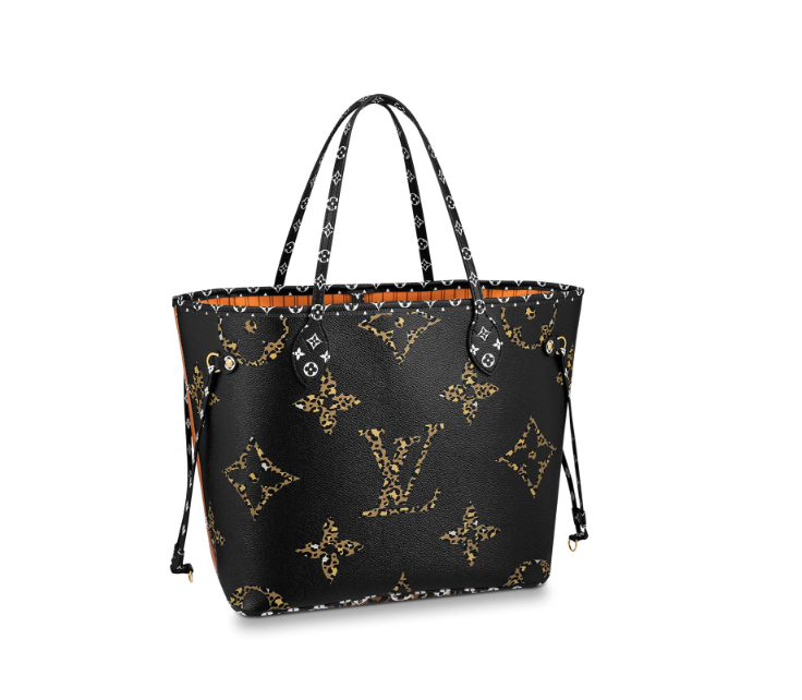 Louis Vuitton Giant Jungle Monogram Neverfull Black M44676