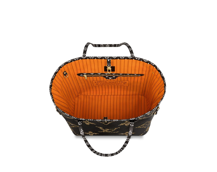 Louis Vuitton Giant Jungle Monogram Neverfull Black M44676