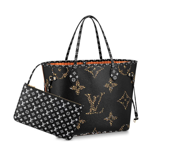 Louis Vuitton Giant Jungle Monogram Neverfull Black M44676