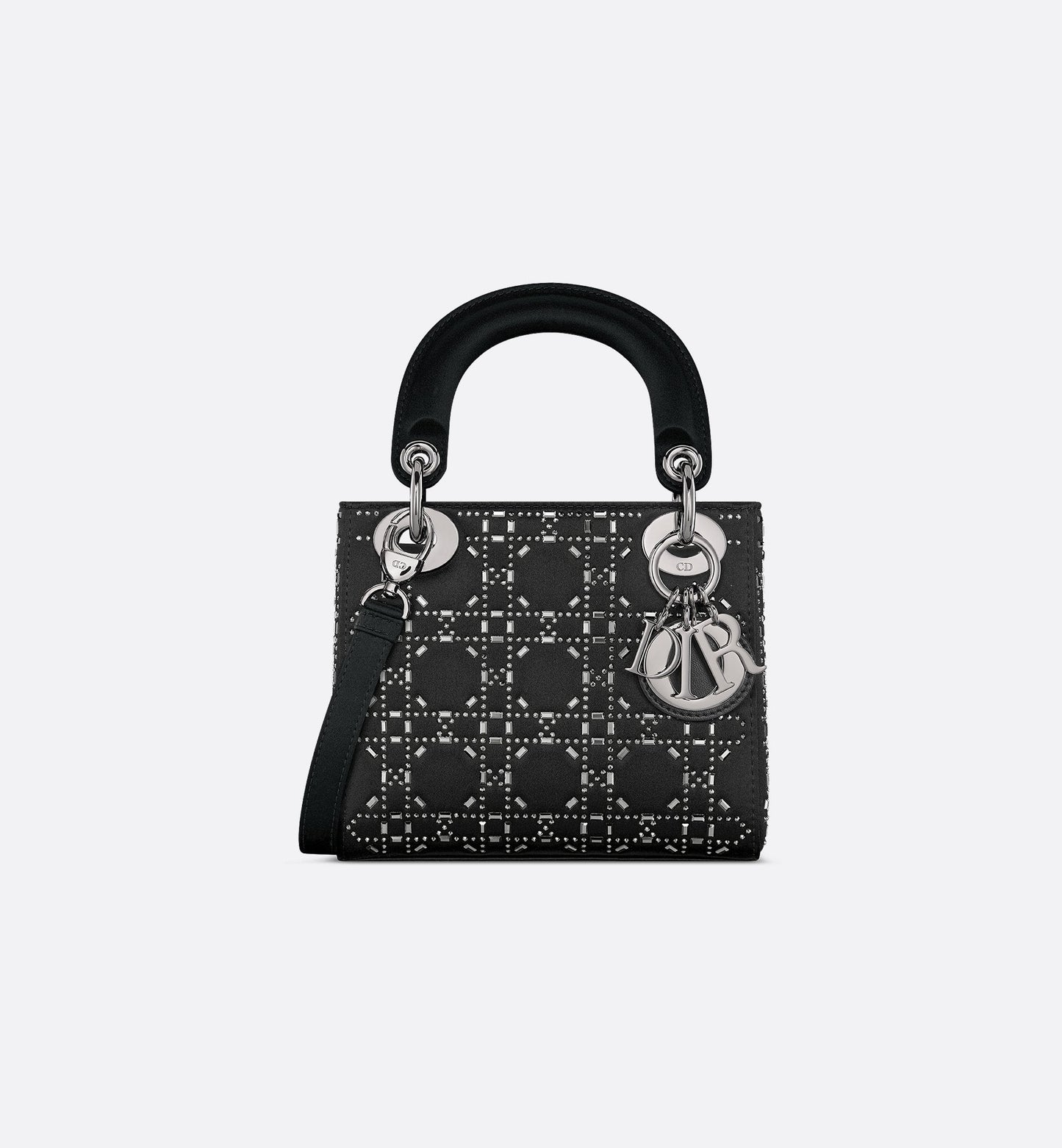 Strass Cannage Satin Mini Lady Dior Bag