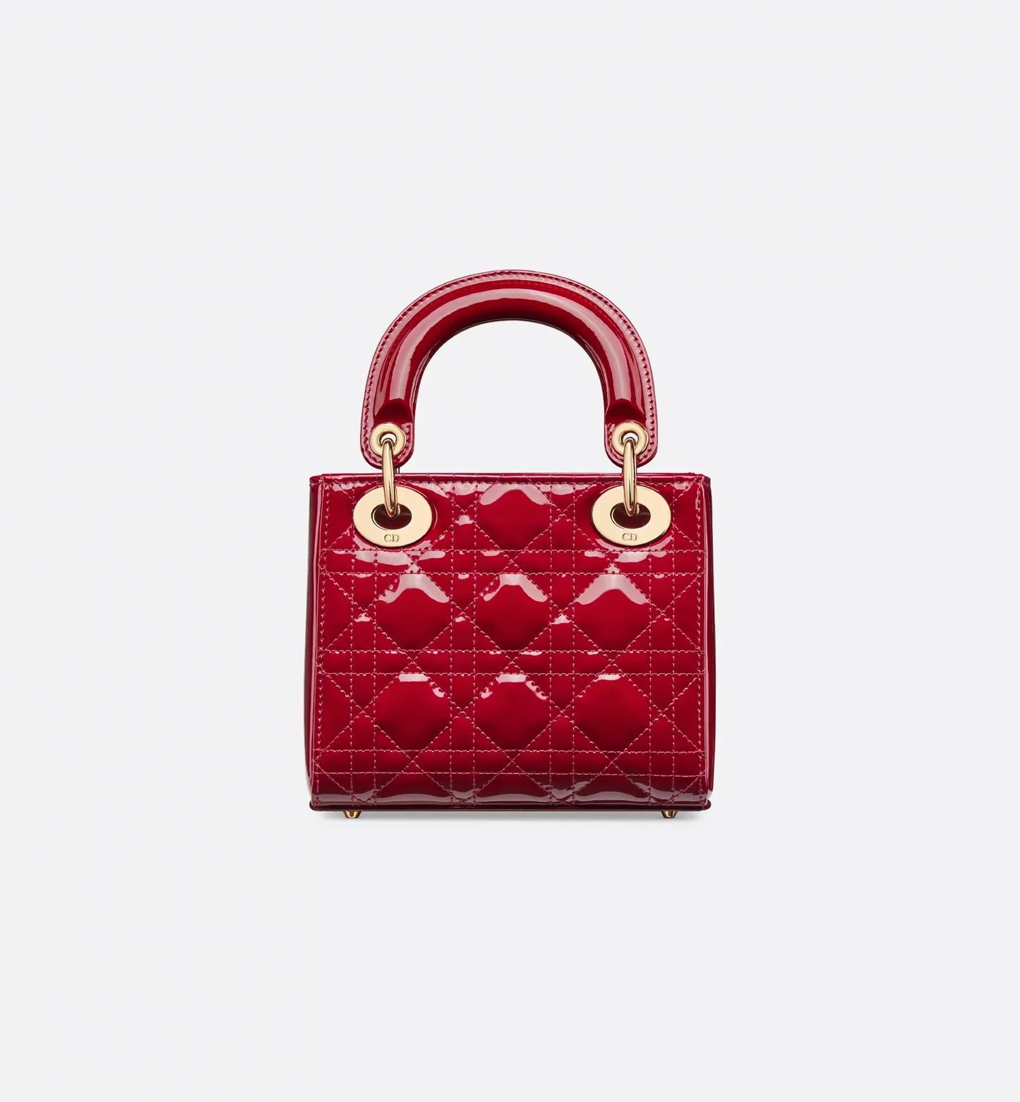 Patent Cannage Mini Lady Dior Bag