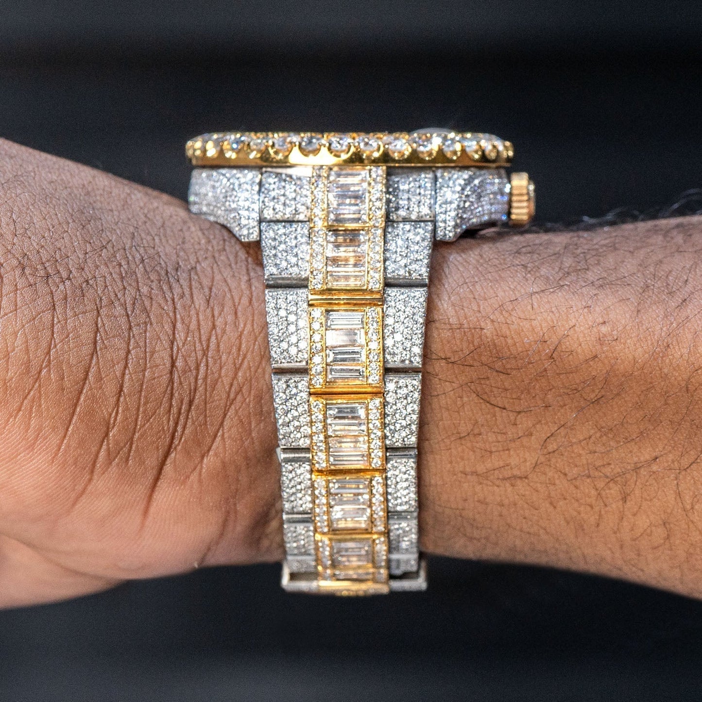 Rolex Sky-Dweller | Two Tone 18K and Stainless Steel |  Iced Out | 42 MM | 40 Carats