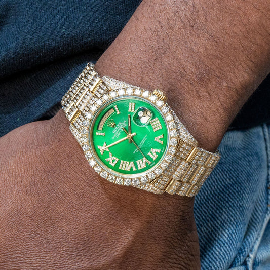 Rolex Day-Date 18238 Diamond Iced Out  | 36 MM | 15 Carats