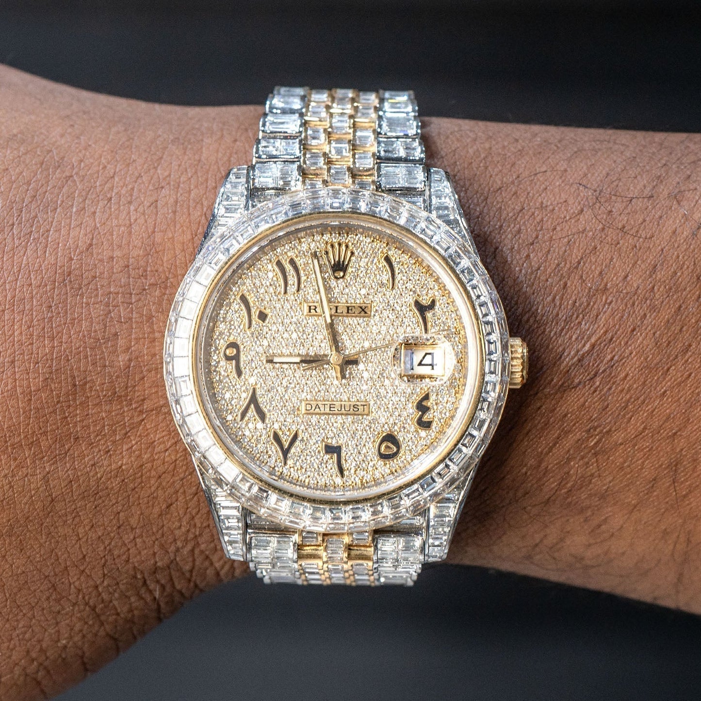 Rolex Datejust 41 MM Jubilee Band | Two Tone | Full Baguette Diamond | 33 Carats