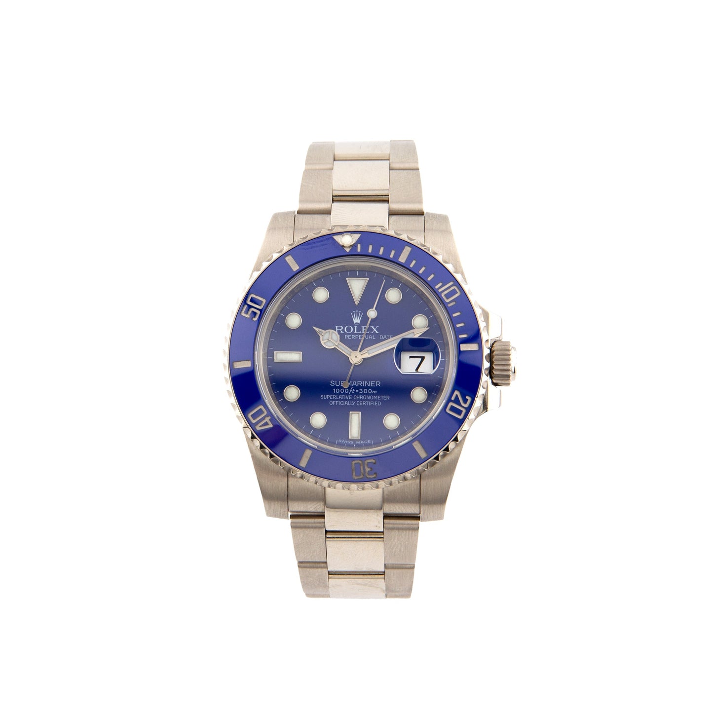 Rolex Submariner Date 116619LB White Gold Blue Dial Blue Bezel (2009)