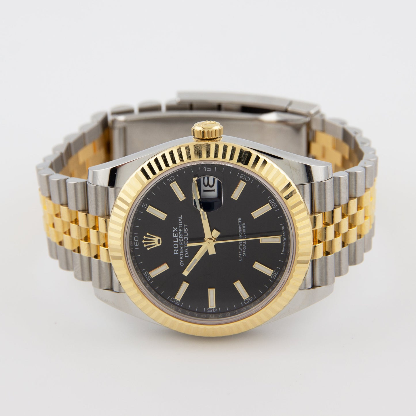 Rolex Datejust 126333 Yellow Gold Stainless Steel Black Dial Jubilee (2022)