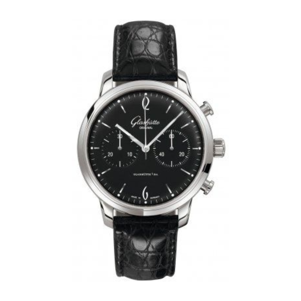 Glashutte Original Senator Sixties Chronograph Mens Watch 39-34-02-22-04