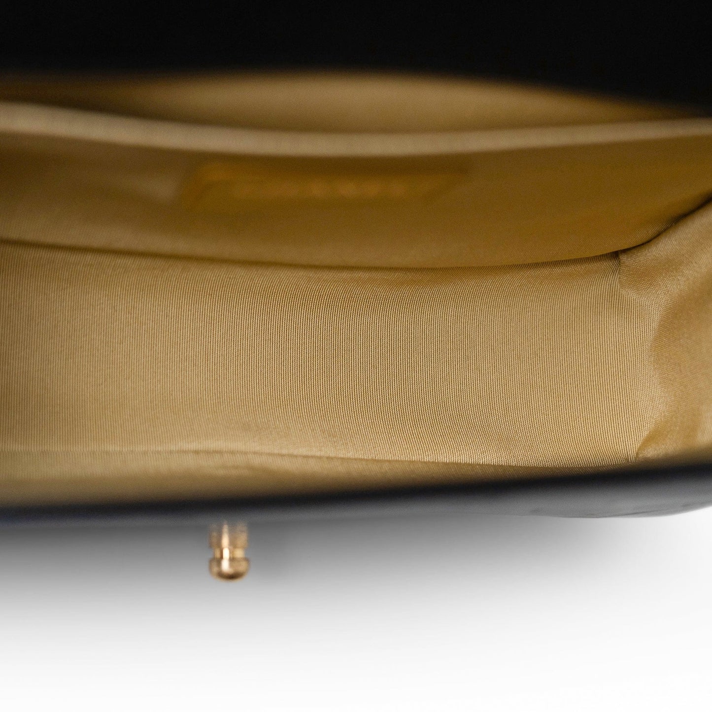 19A Old Medium Le Boy Black and Gold Crocodile Embossed Graffiti