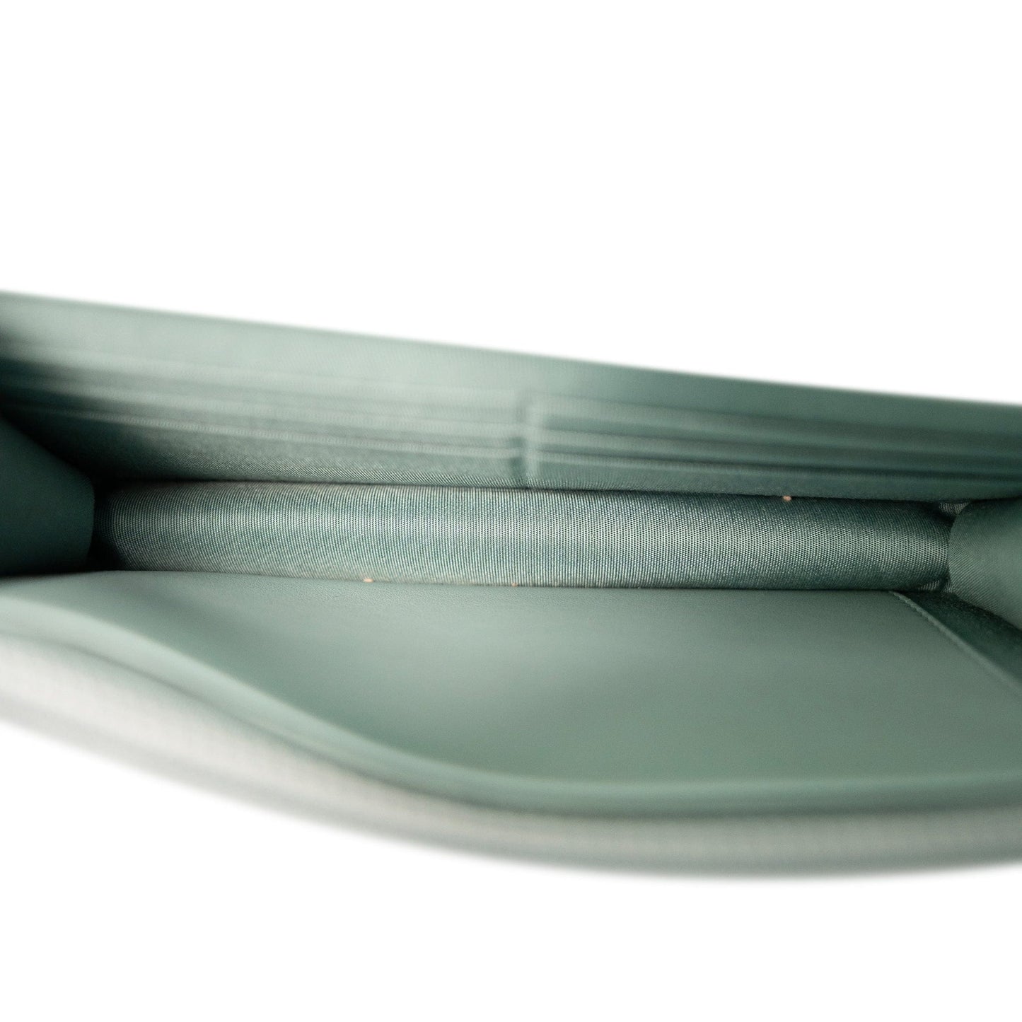 19C Tiffany Blue Lambskin Quilted 19 Wallet on Chain Mixed Hardware