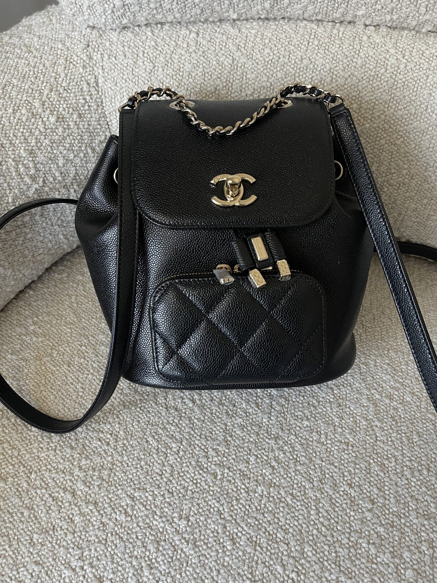 22B Black Caviar Backpack Small (Updated Size) LGHW