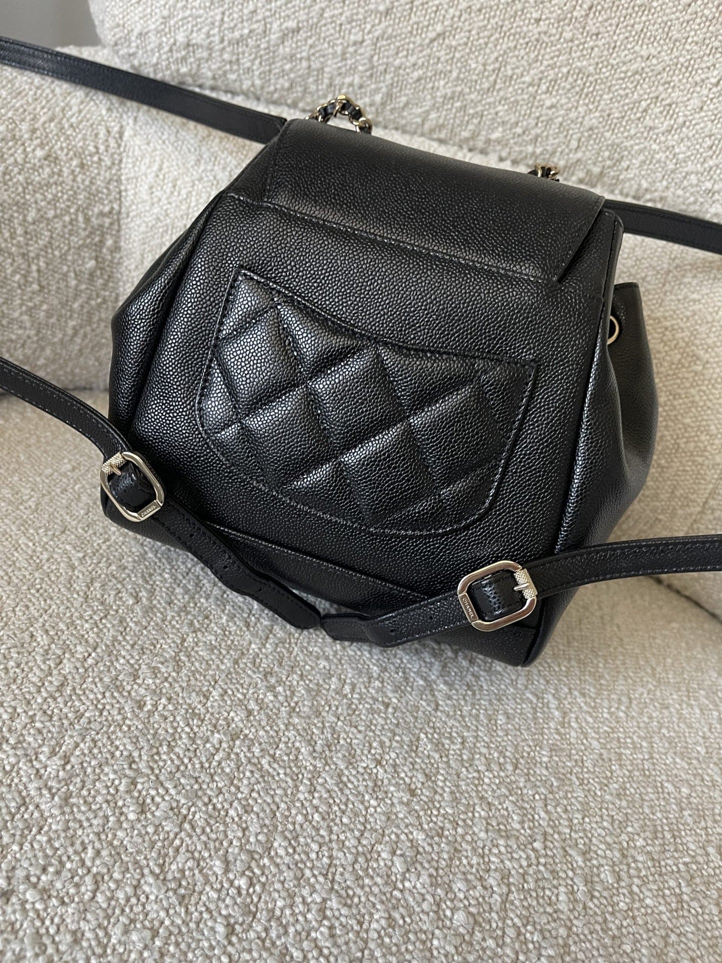 22B Black Caviar Backpack Small (Updated Size) LGHW