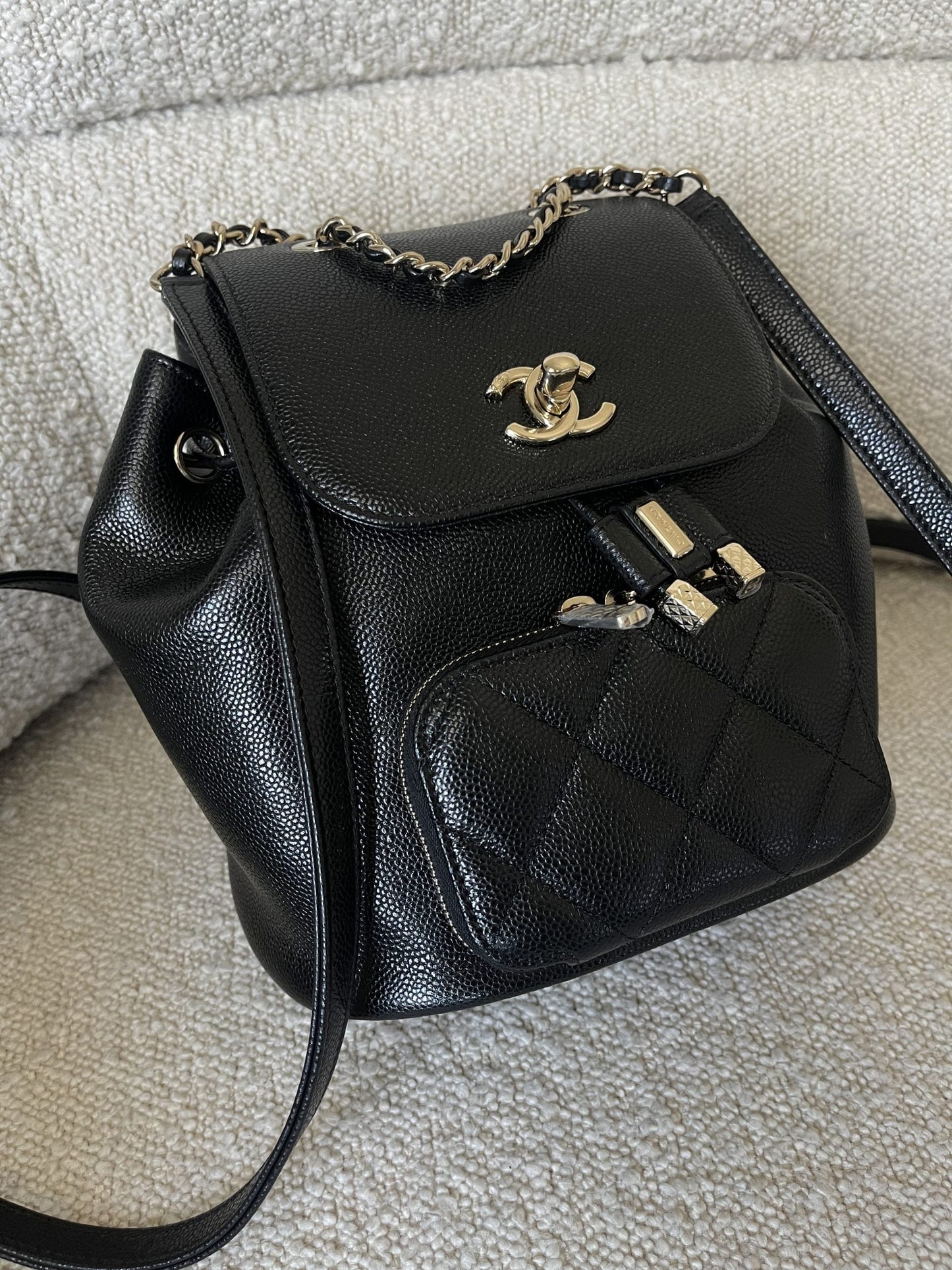 22B Black Caviar Backpack Small (Updated Size) LGHW