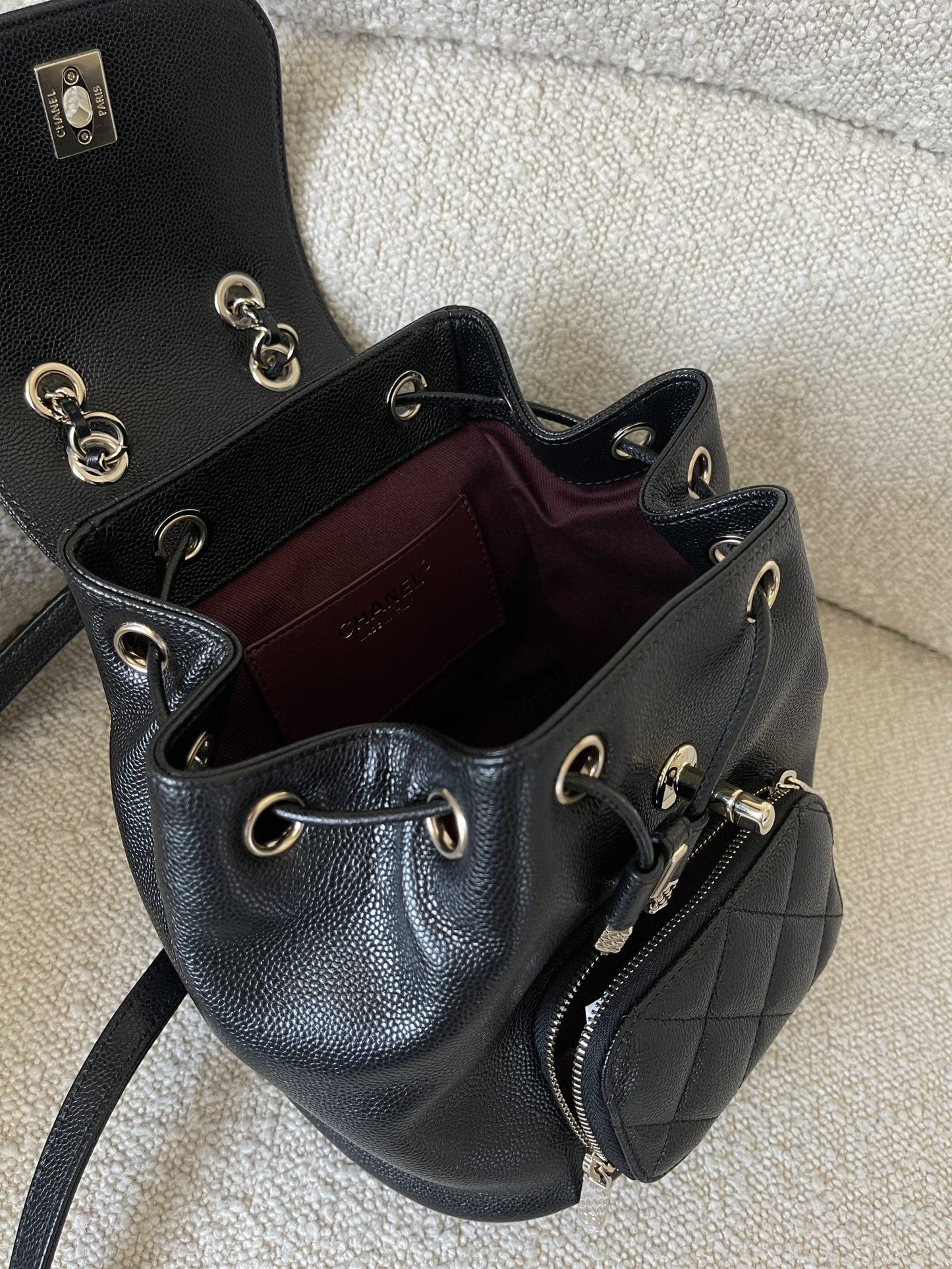 22B Black Caviar Backpack Small (Updated Size) LGHW