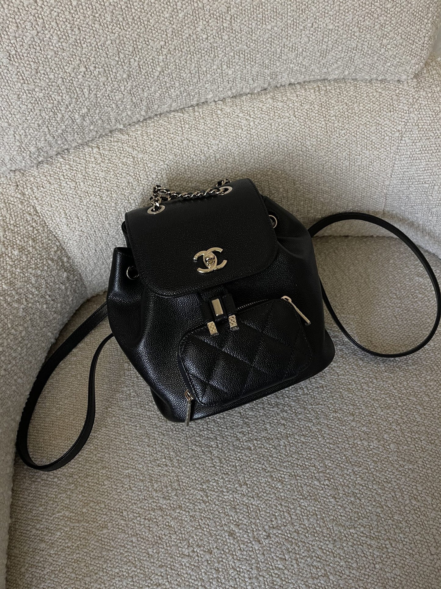 22B Black Caviar Backpack Small (Updated Size) LGHW