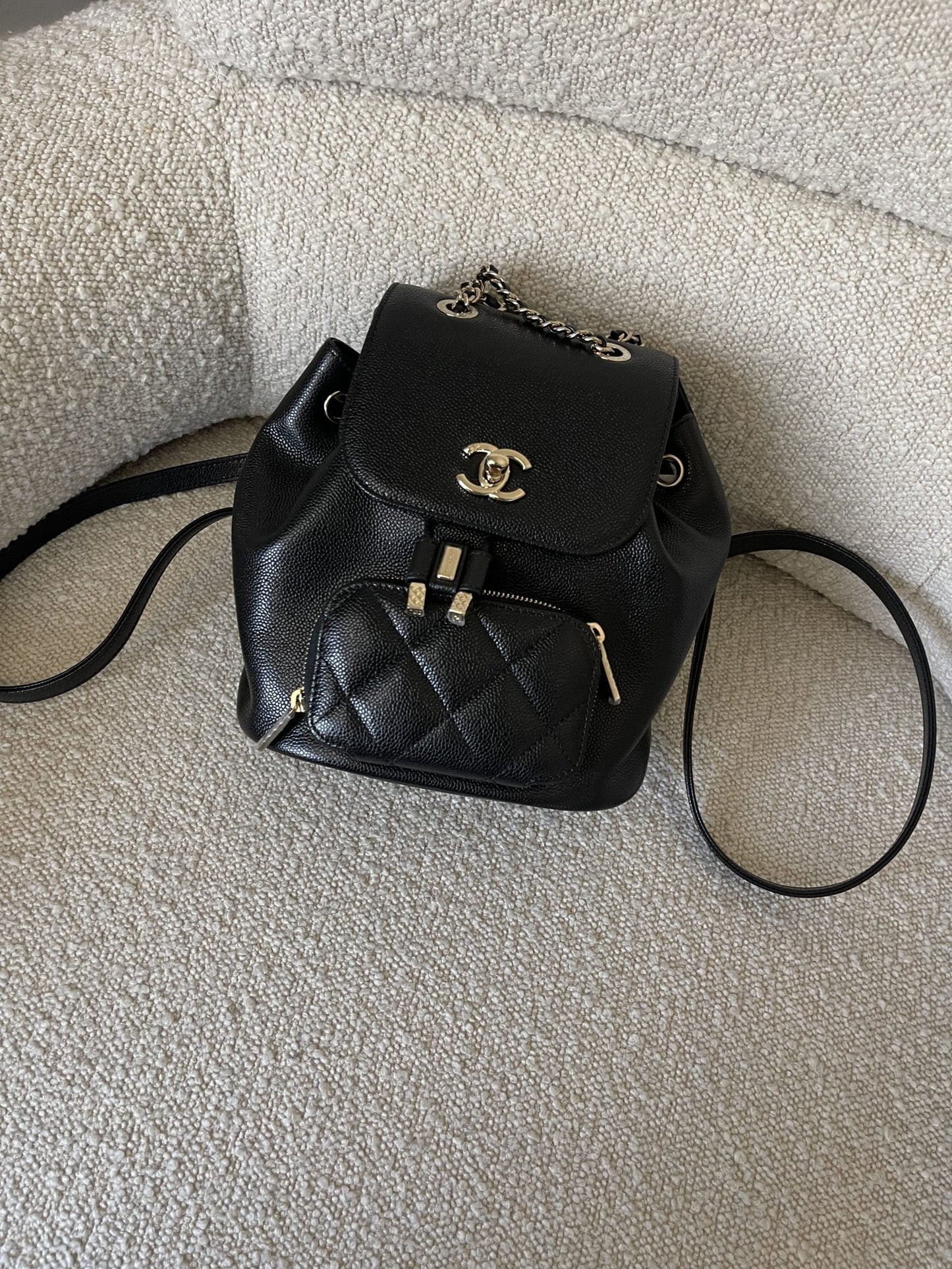 22B Black Caviar Backpack Small (Updated Size) LGHW