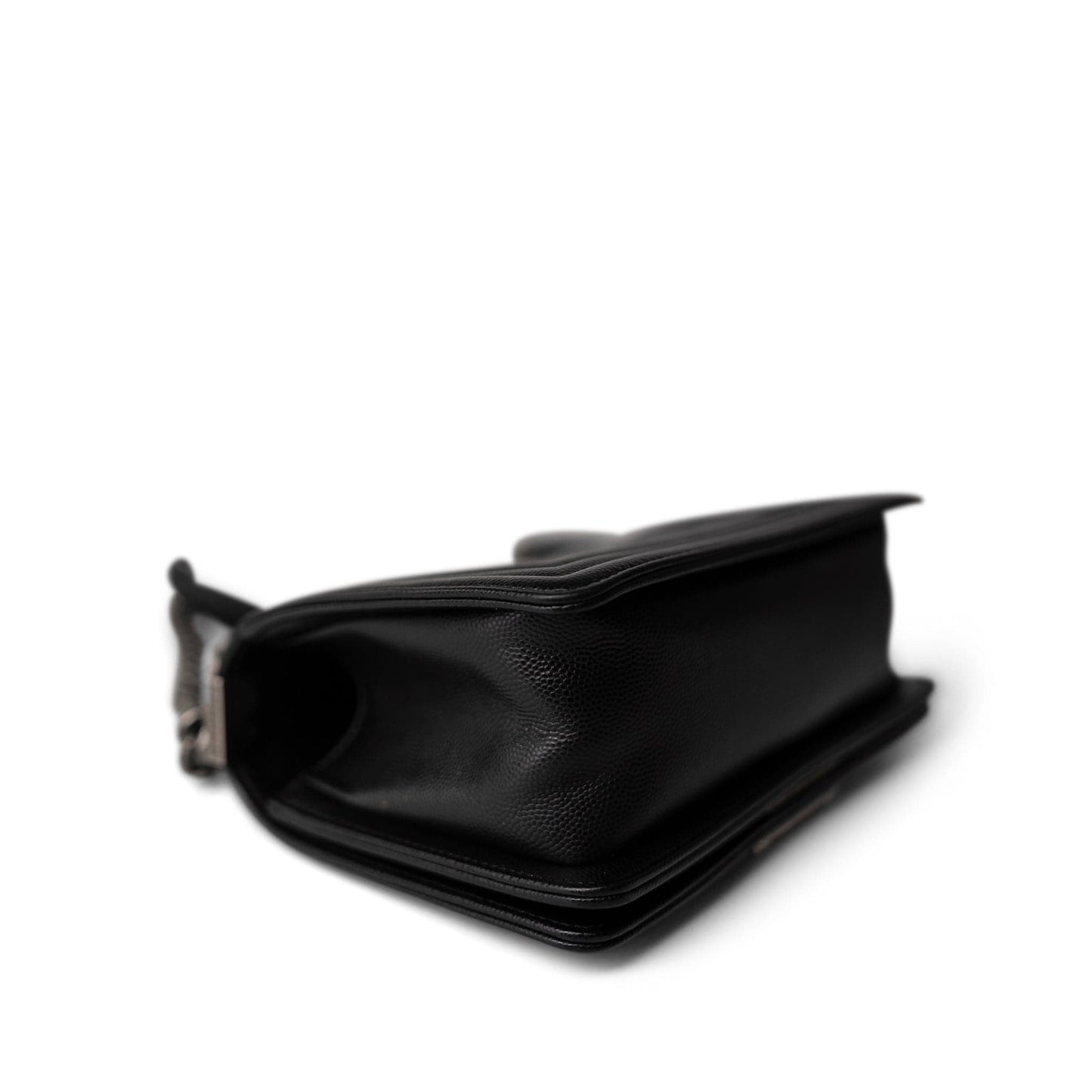 Black Caviar Quilted Le Boy Bag Small Ruthenium Hardware