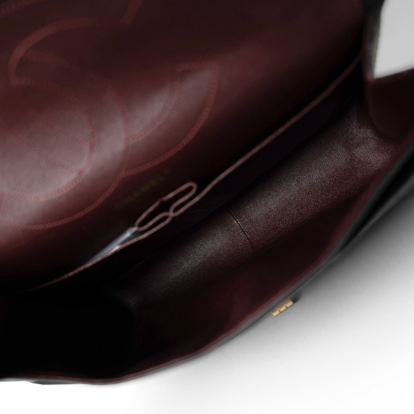 Black Crumpled Calfskin Quilted Reissue 2.55 227 Aged Gold Hardware