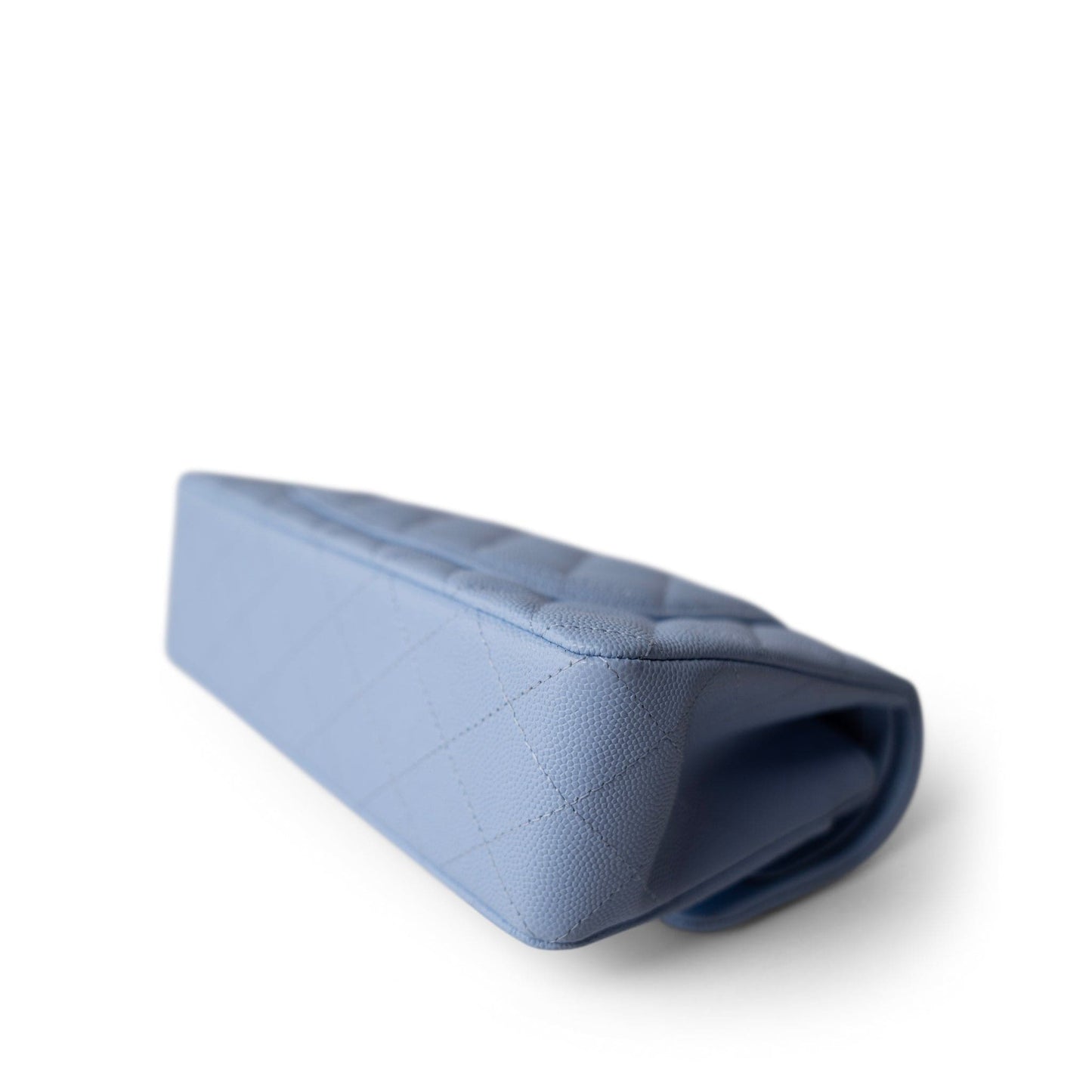 23P Blue Caviar Quilted Classic Flap Small Light Gold Hardware