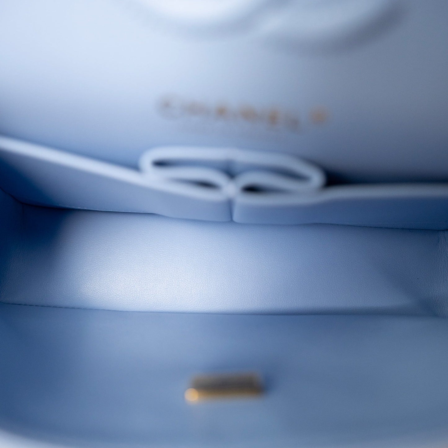 23P Blue Caviar Quilted Classic Flap Small Light Gold Hardware