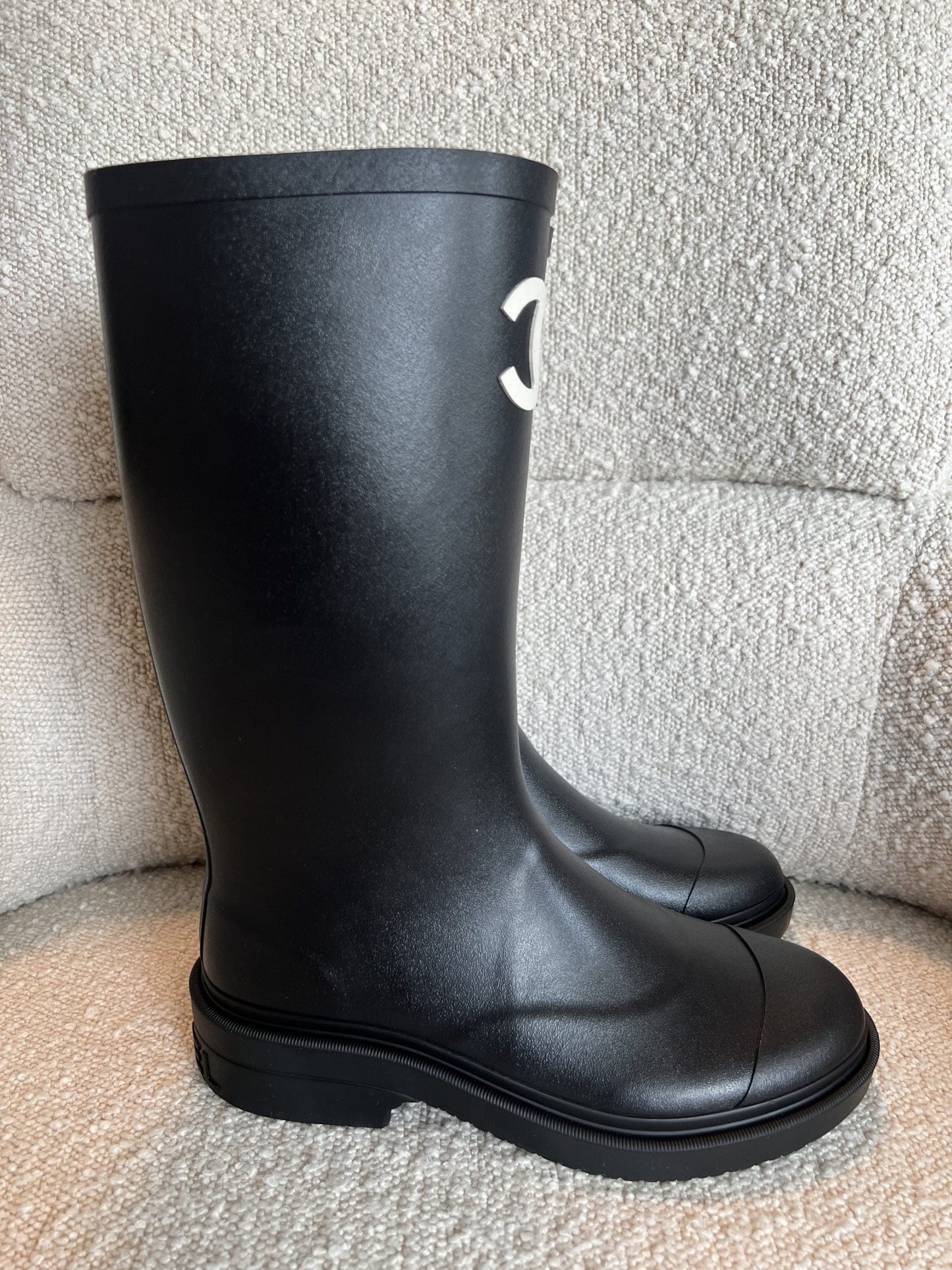 22A Caoutchouk CC High Boots Black