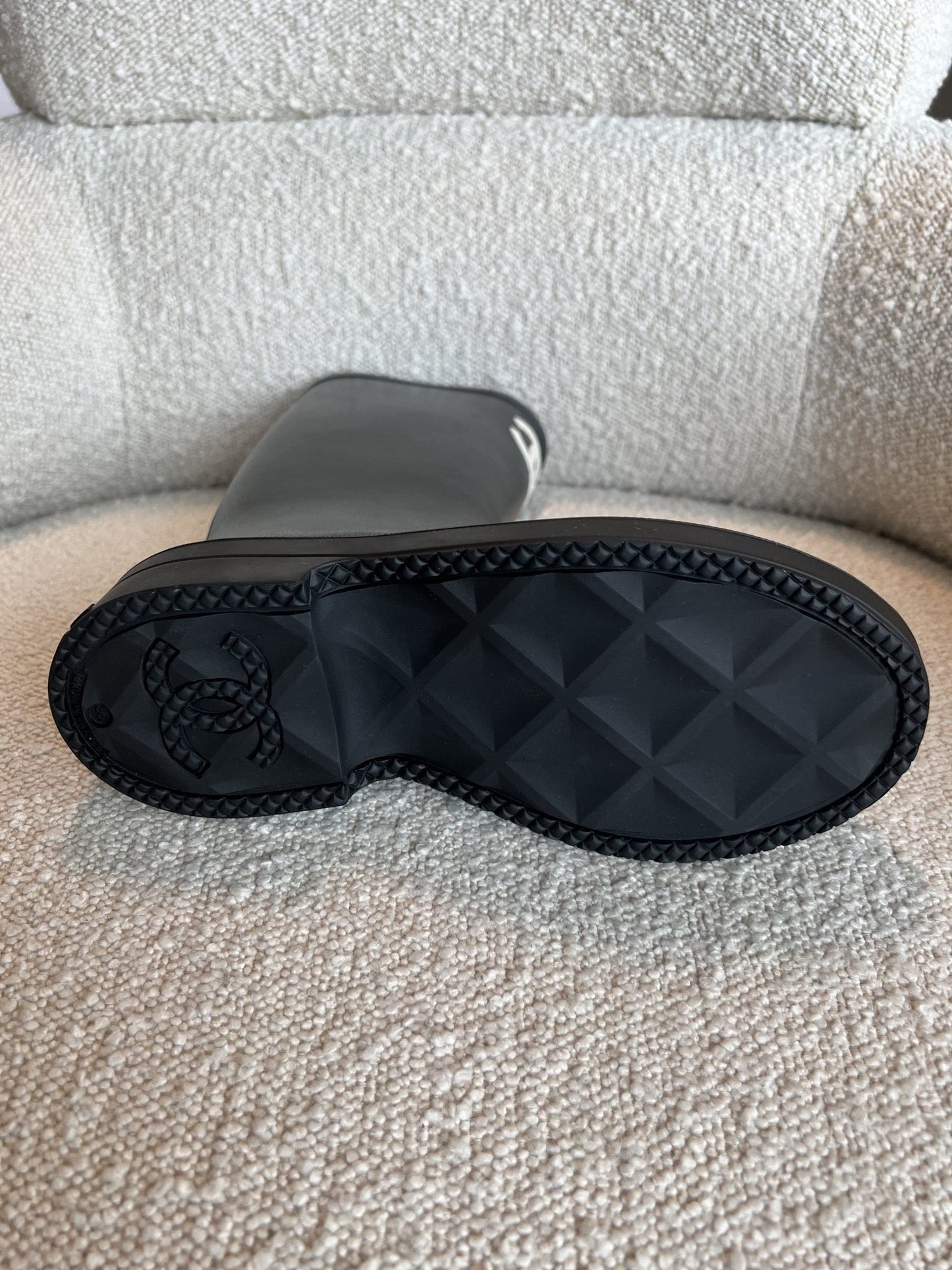 22A Caoutchouk CC High Boots Black