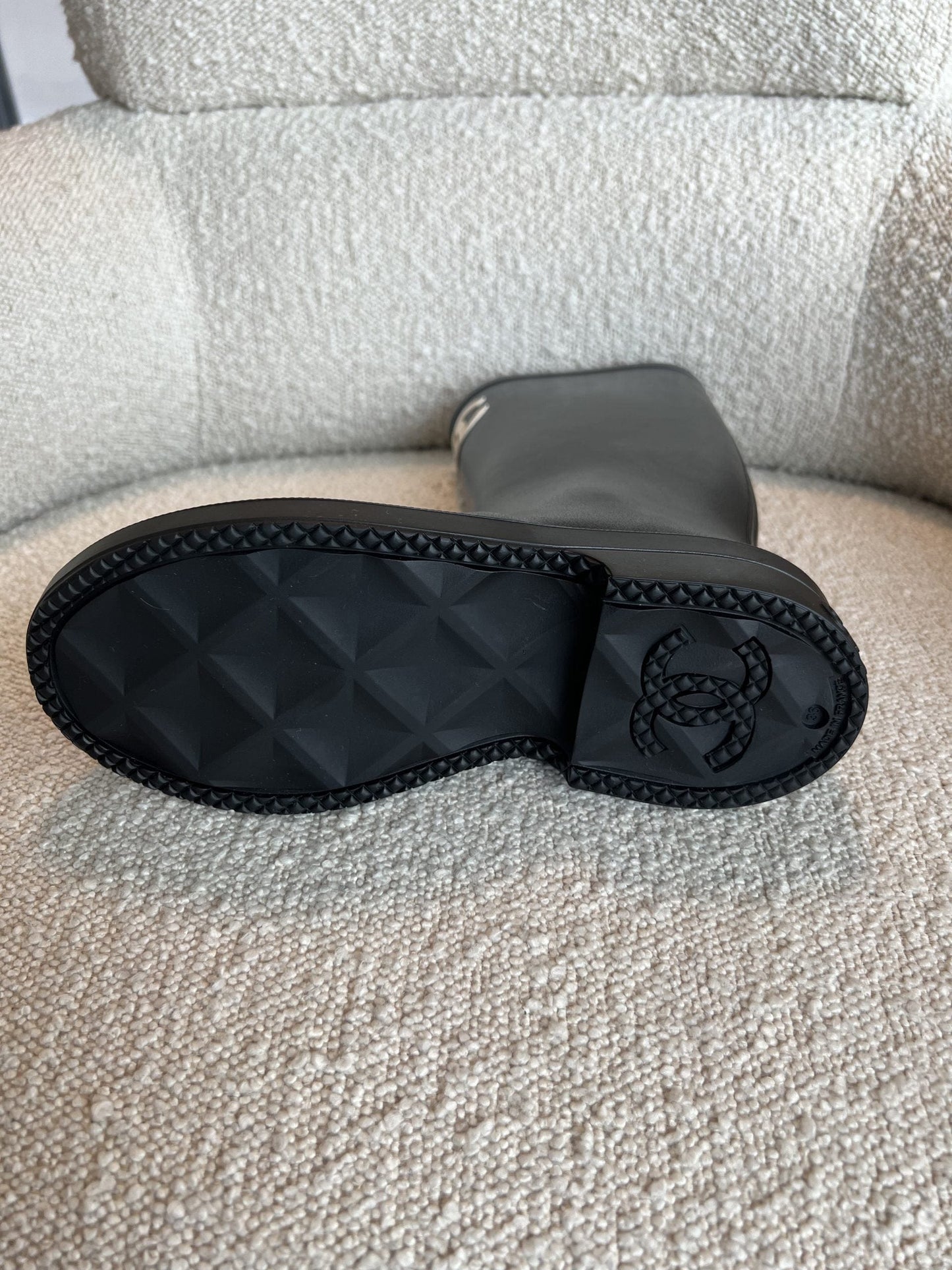 22A Caoutchouk CC High Boots Black