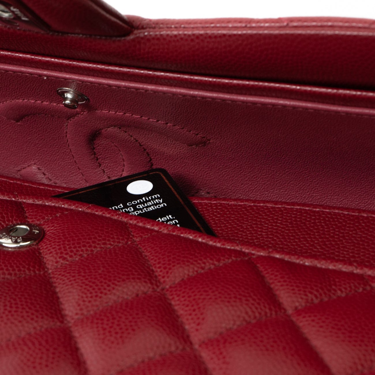 18B Raspberry Red Caviar Quilted Classic Flap Medium Silver Hardware