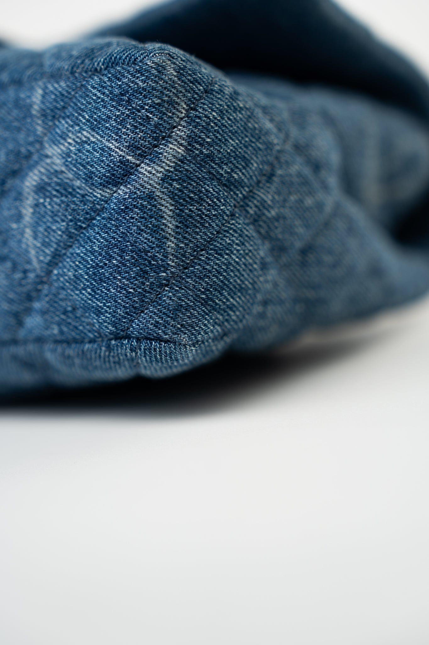 20B Denim Quilted Single Flap Medium Silver Hardware