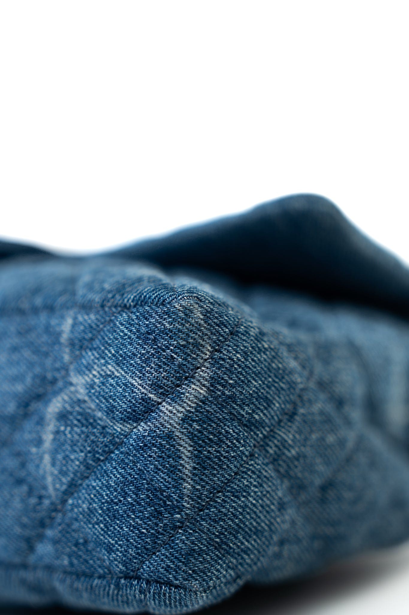 20B Denim Quilted Single Flap Medium Silver Hardware