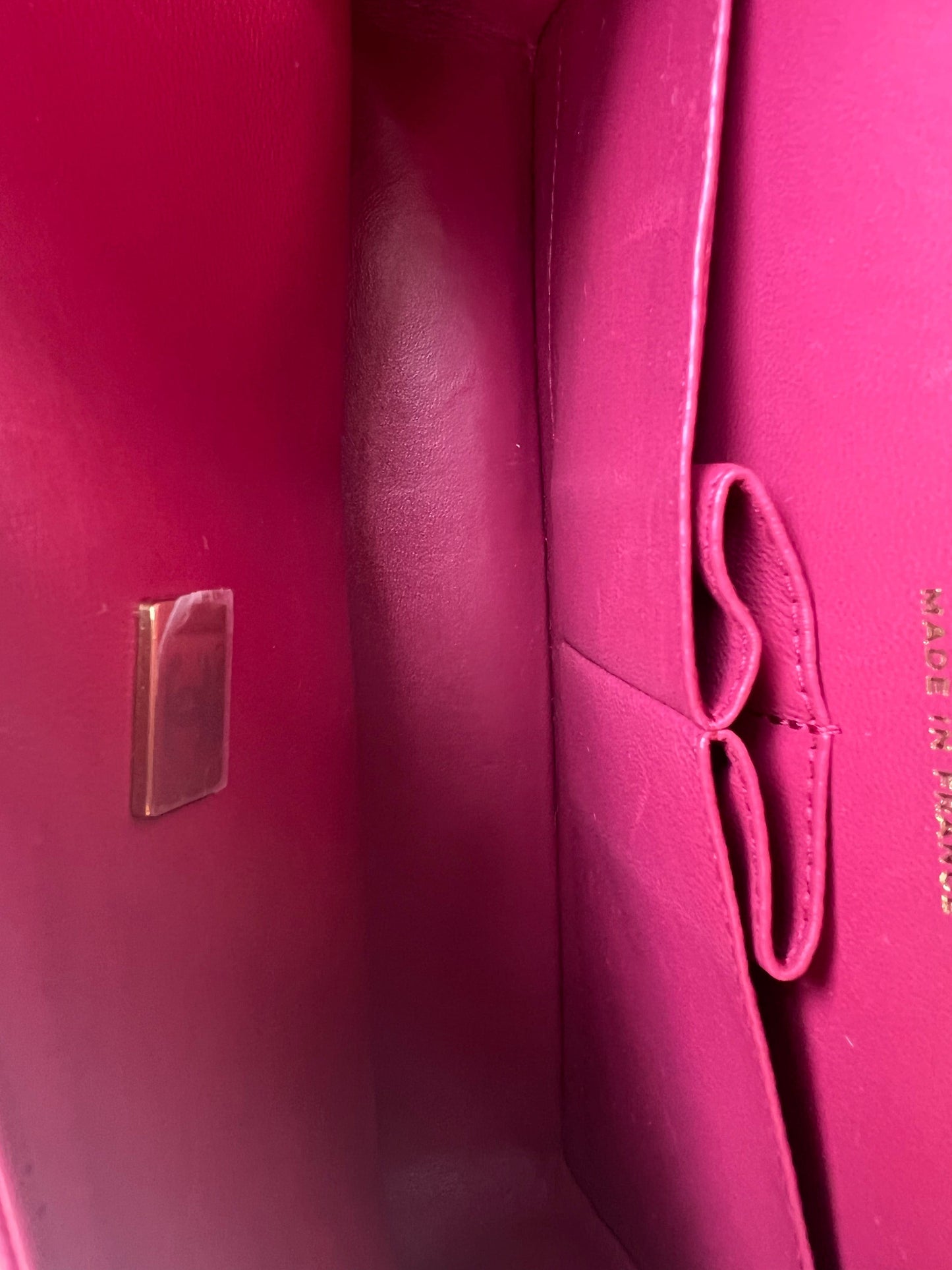 21A Pink Caviar Quilted Classic Flap Small