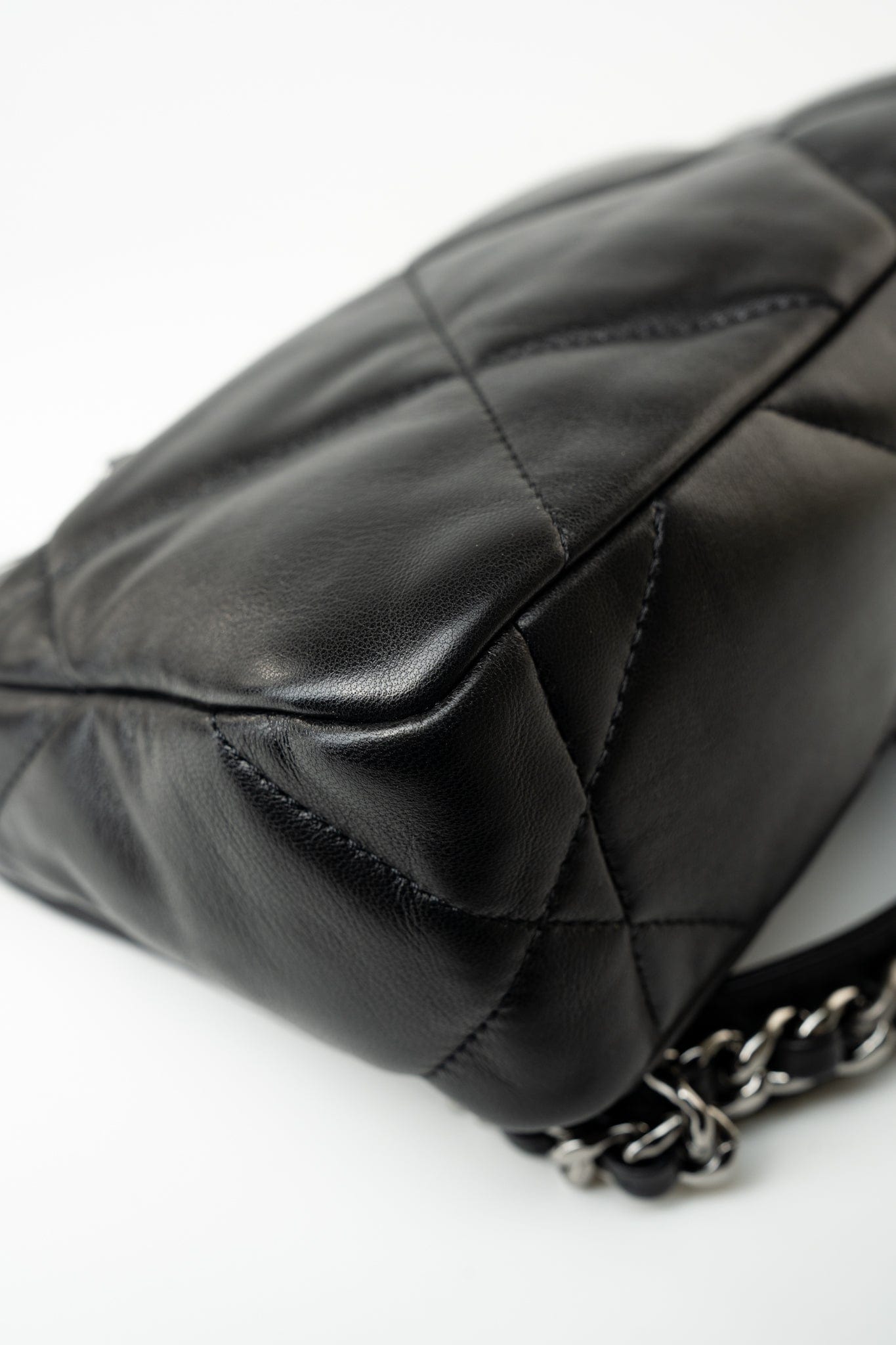 21C Black Lambskin Quilted 19 Flap Small Mixed Hardware