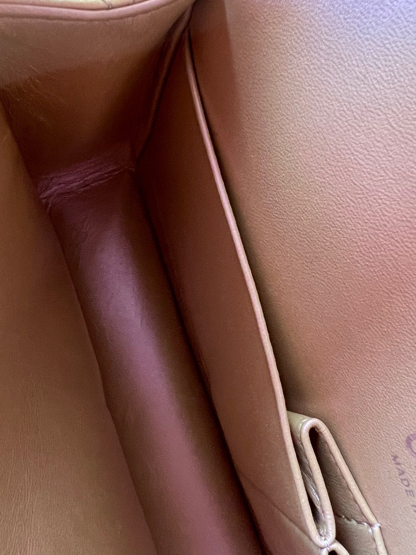 21K Medium Pink Iridescent Lambskin Quilted Classic Flap SHW