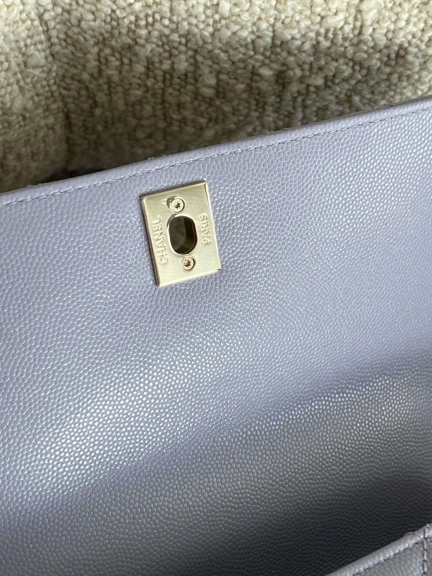 21K Quilted Coco Handle Lilac Caviar Small LGHW