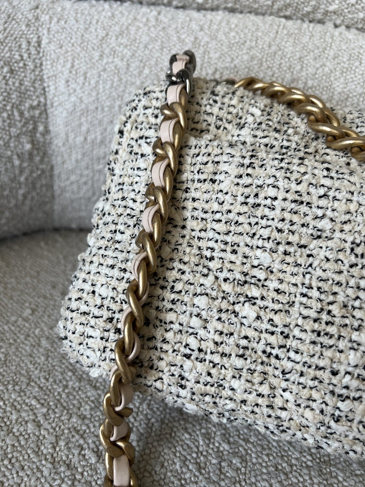 21S Oreo Tweed 19 Flap Small Mixed Hardware