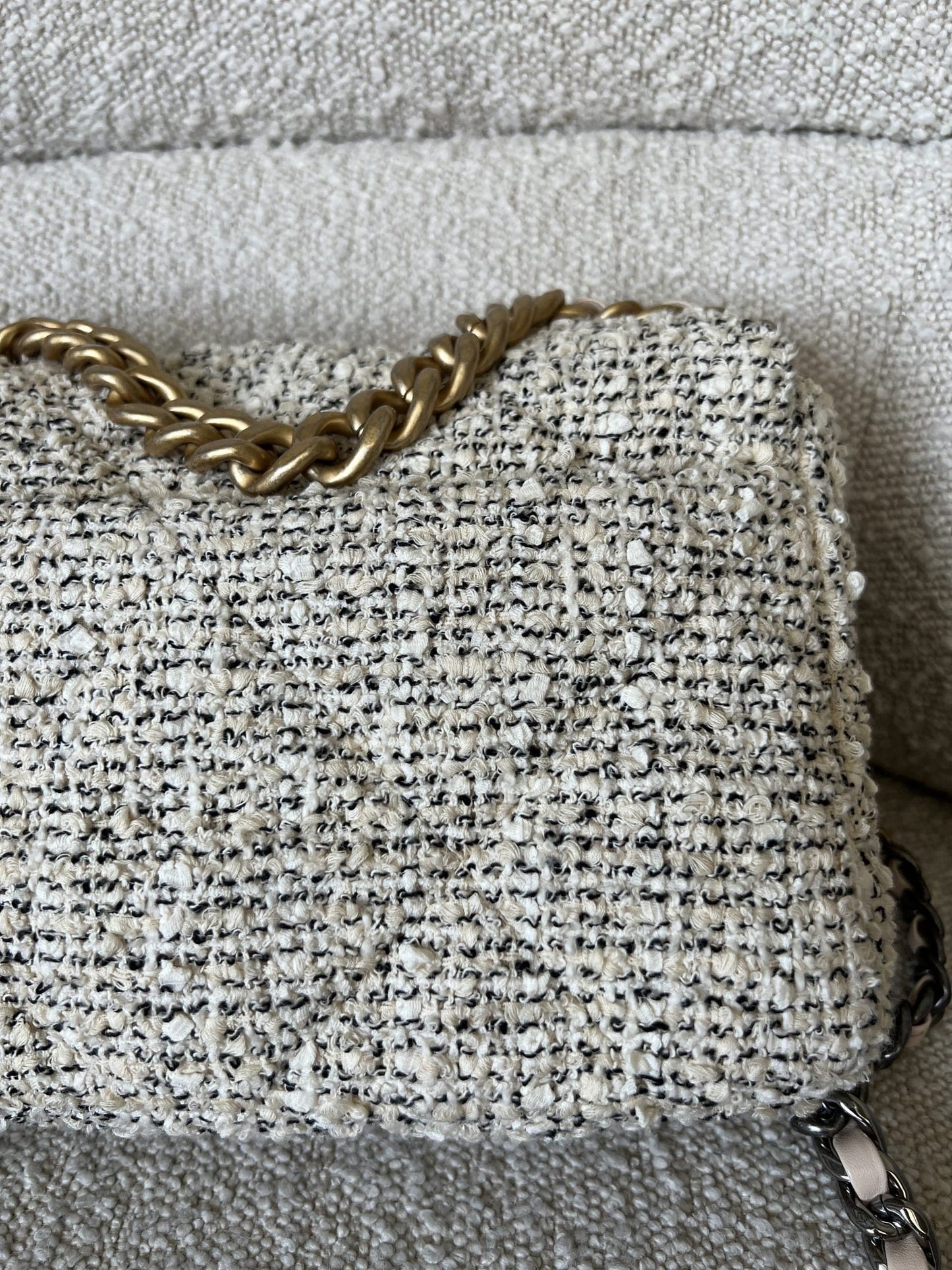 21S Oreo Tweed 19 Flap Small Mixed Hardware