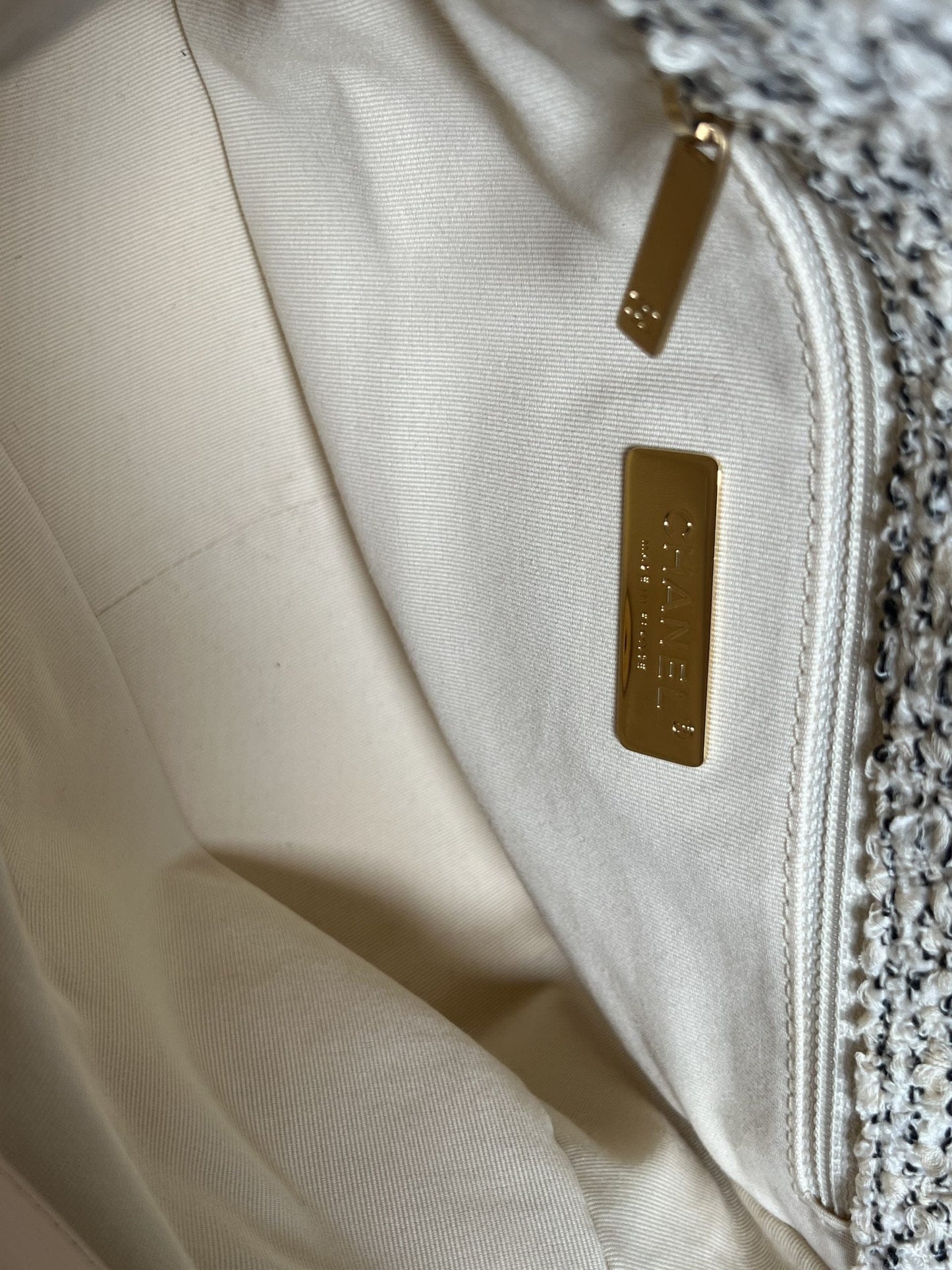 21S Oreo Tweed 19 Flap Small Mixed Hardware