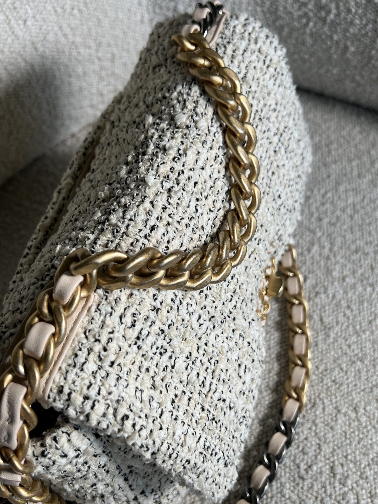 21S Oreo Tweed 19 Flap Small Mixed Hardware