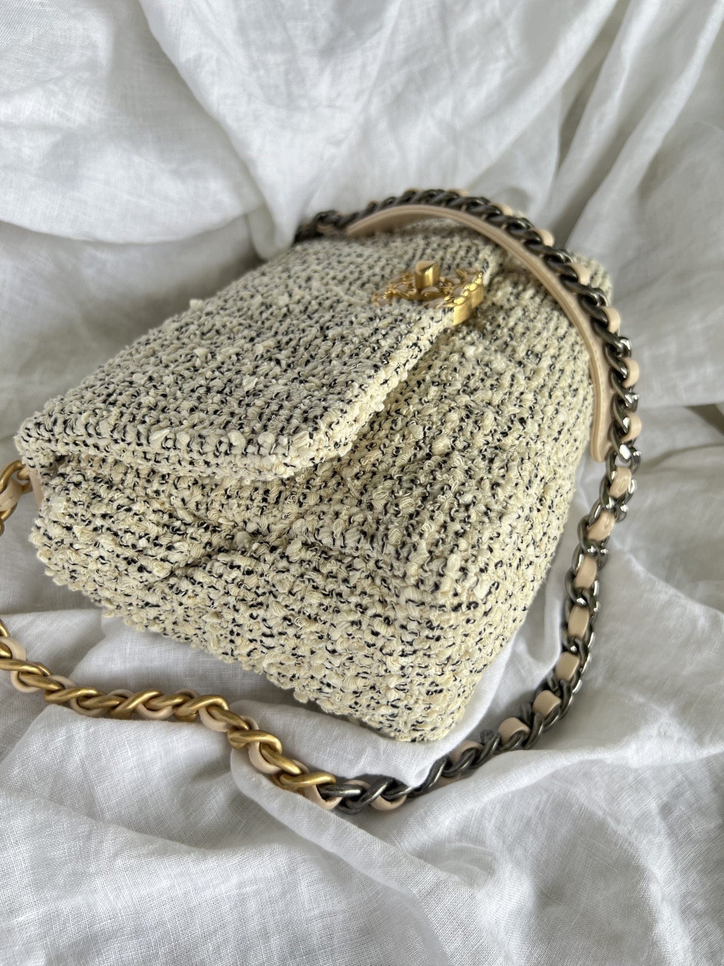 21S Oreo Tweed Quilted 19 Flap Small MHW