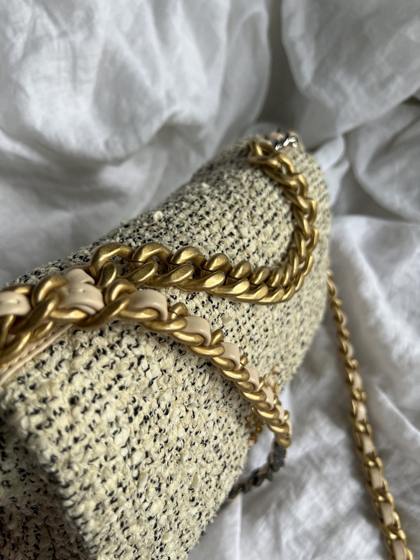 21S Oreo Tweed Quilted 19 Flap Small MHW